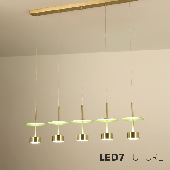 Loft Industry Modern - Brass Rain